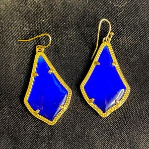 Kendra Scott cobalt blue Elle earrings